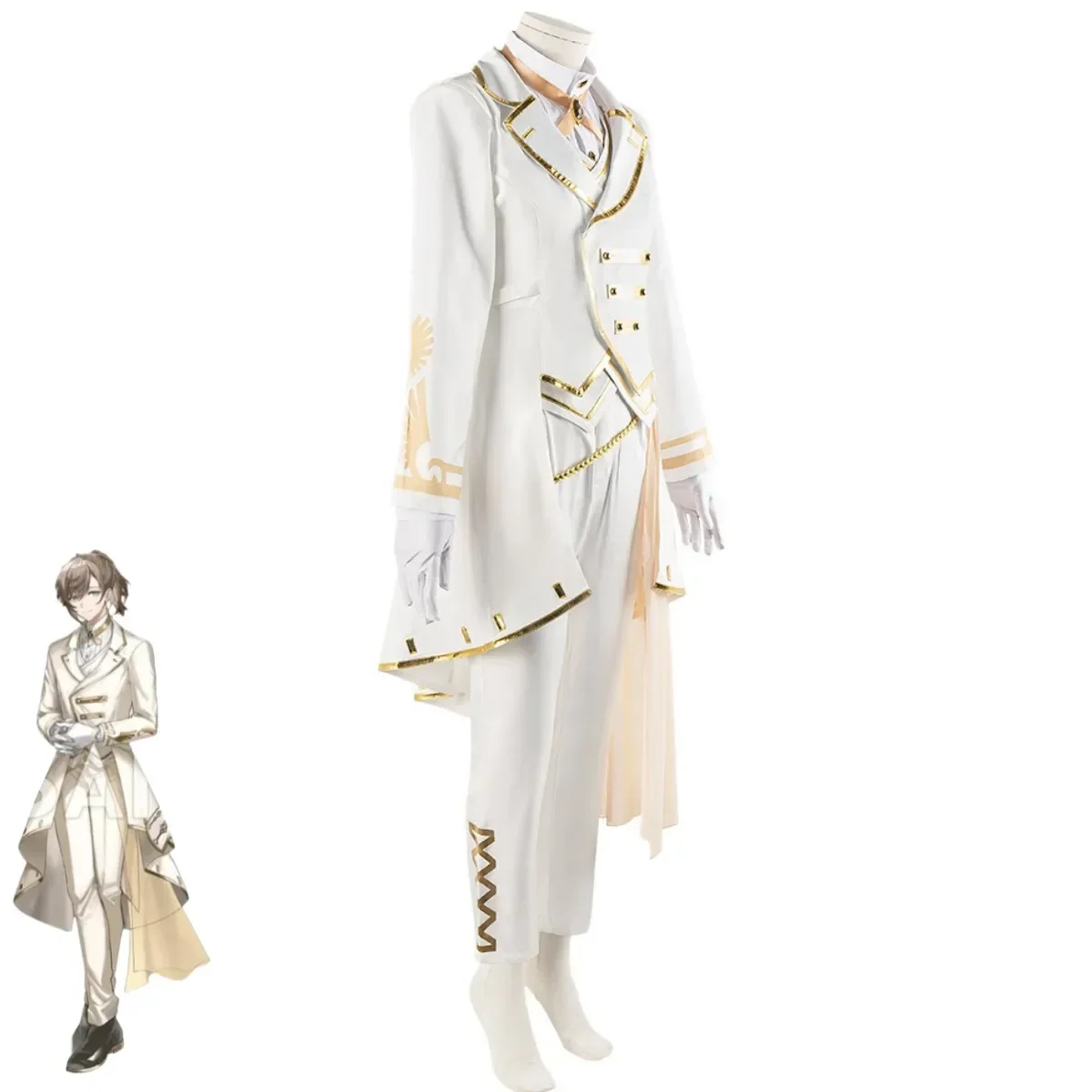 Костюм для косплея с виртуальной Youtuber Kanakana Saegusa Akina Knkn костюмы 6 юбилеев белая