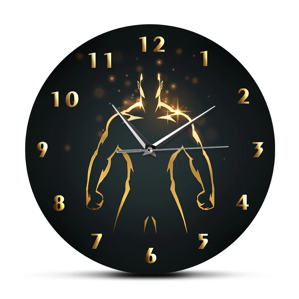 

Strength Training Time Wall Clock For Home GYM Fitness Center Man Cave Sports Artwork Bodybuilding Decorative Workout Wall Watch