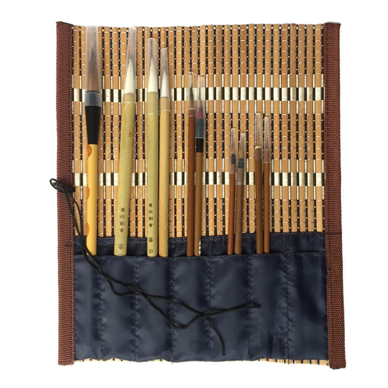 

Chinese Calligraphy Painting Kit 10 Fine Calligraphy Brushes with Brush Holder