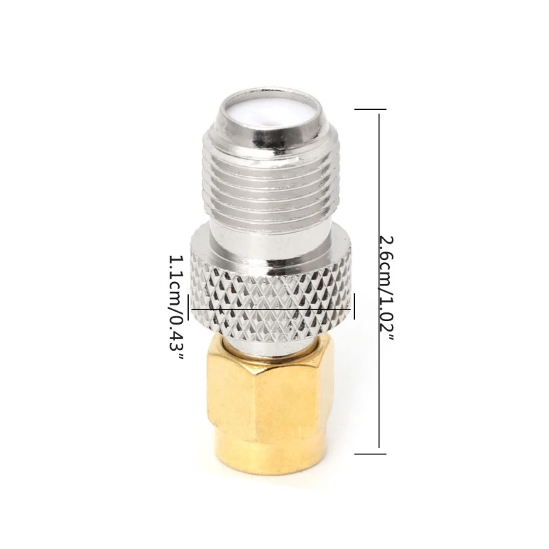

F Type Female Jack to SMA Female Socket Straight RF Coax Adapter F to SMA Plug