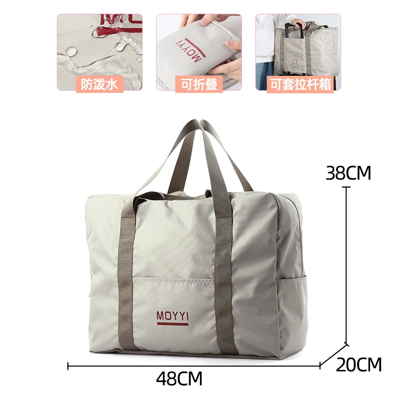 2022 Large Capacity New Nylon Foldable Travel Bags Unisex  Bag Luggage Women WaterProof Lightweight Vintage Handbags