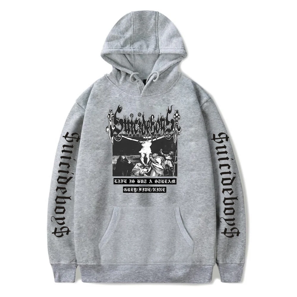 

Толстовка мужская оверсайз в стиле хип-хоп, унисекс