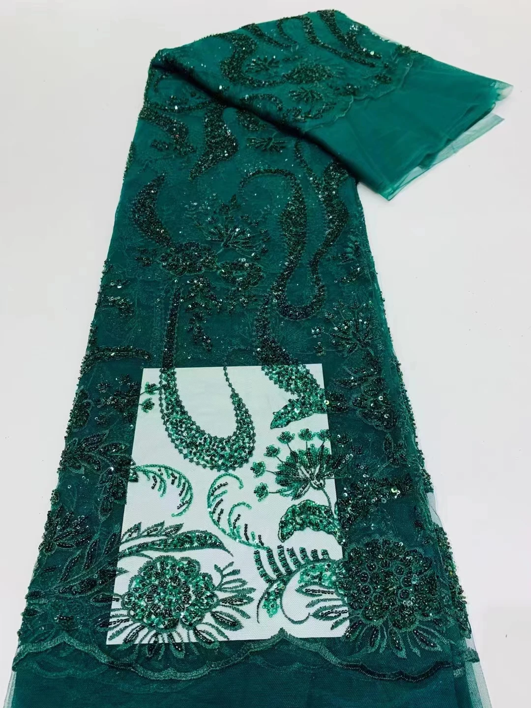 Новое популярное стильное кружевное платье с блестками и вышивкой бисером