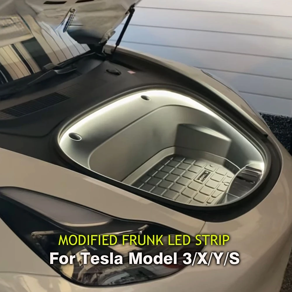 

Светодиодная лента SATONIC Frunk Brighten, модифицированное освещение для 2017-2022 Tesla Model 3 Y S X, водонепроницаемая