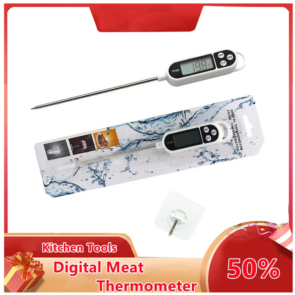 

Digital Meat Thermometer Cooking Food Kitchen BBQ Probe Water Milk Liquid Oven Digital Temperaure Gauge Oven Thermometer Tool