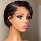 Короткий парик Боб парик вырезанный фальшивой парик прямые человеческие волосы парики T часть парик на сетке для женщин предварительно выщипанные волосы босса леди парик Али экспресс Новинка