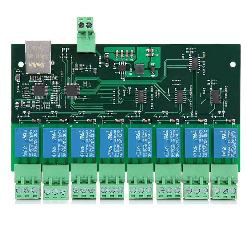 Лидер продаж 8-канальная плата Modbus RTU 12 В с релейным выходом модульный