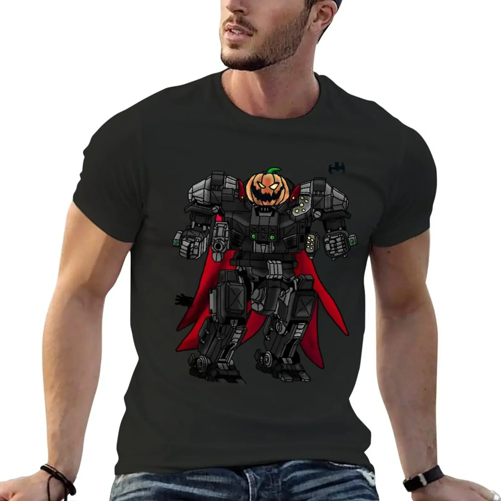 Футболка Battletech Atlas Halloween кавайная одежда винтажная хлопковая футболка для мужчин