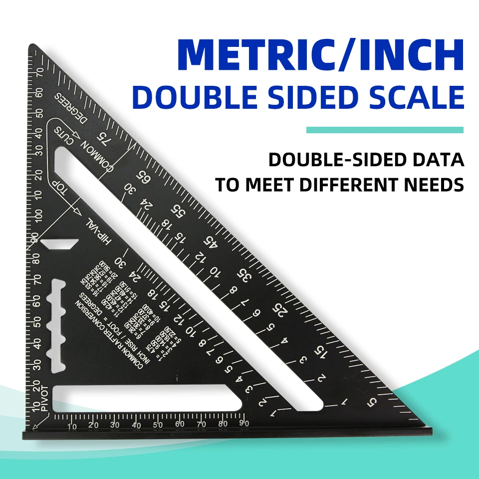 Треугольная линейка 7-дюймовый измерительный инструмент плотницкий набор из