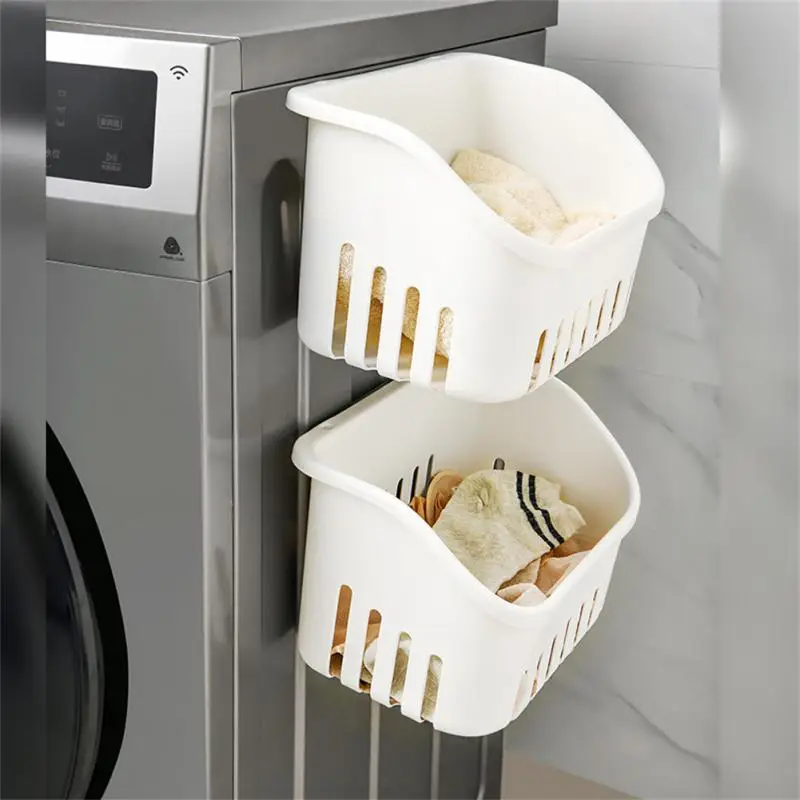 

Wall Hanging Shower Basket With Hooks Makeup Organizer Basket For Bathroom Storage Holder Kitchen Organizer Basket