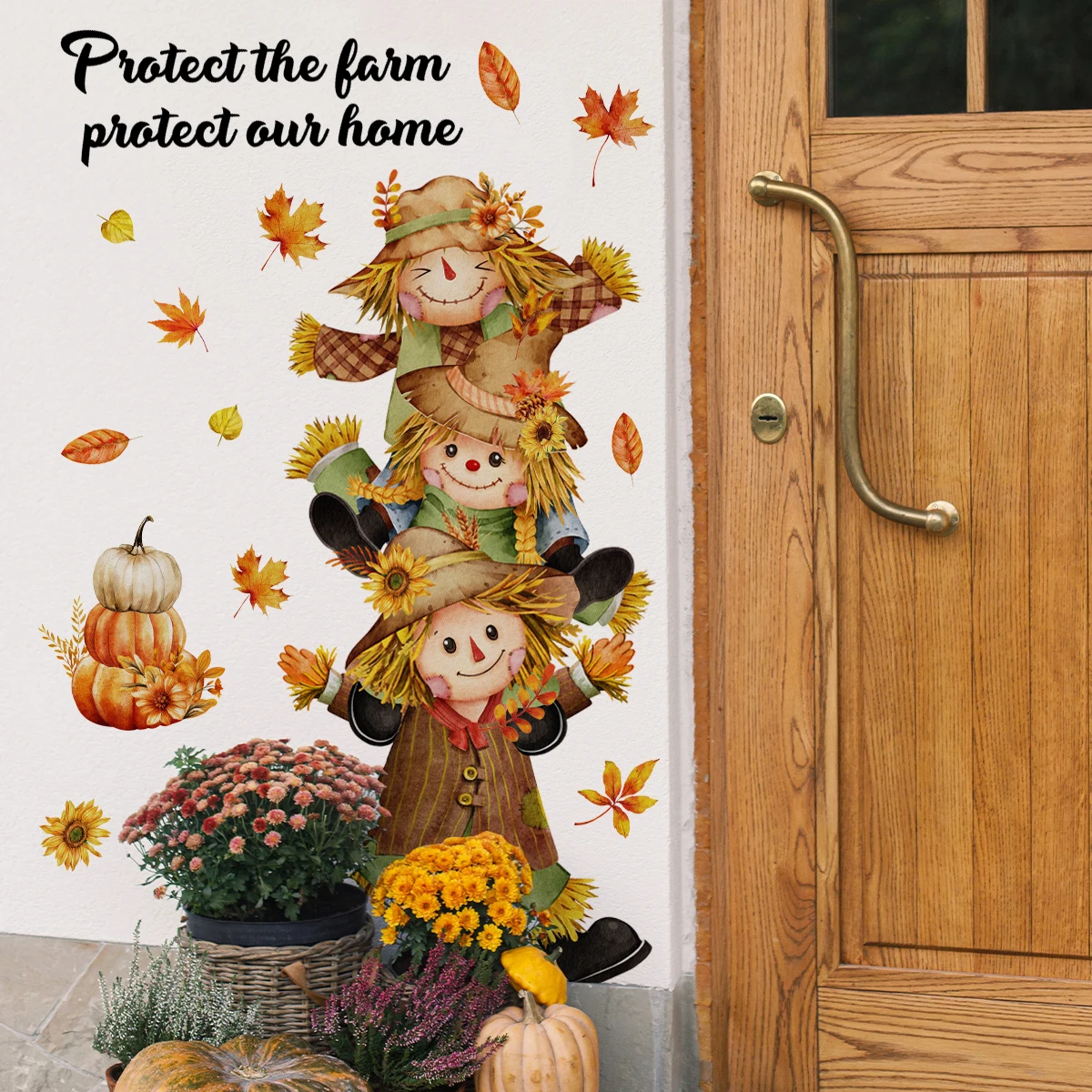 Наклейки на стены Scarecrows защищают декор стен нашего дома наклейки стену для