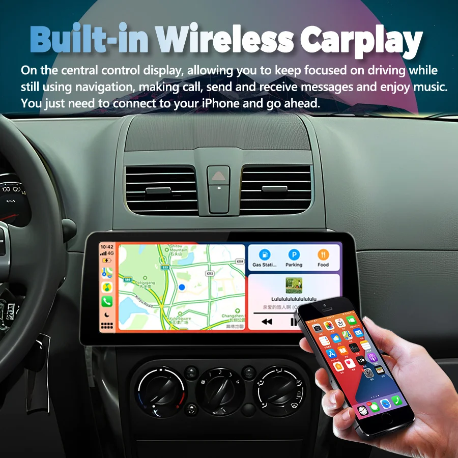 

Автомагнитола 12,3 дюйма, видеоплеер, стерео для Suzuki SX4 2006-2013 Fiat Sedici 2005-2014, Android, GPS, мультимедийный плеер для Carplay