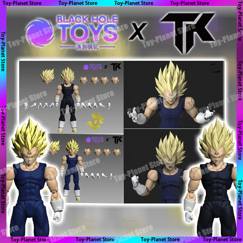 Горячие новые игрушки с черными отверстиями и TK Dragon Ball SHF Super Saiyan SSJ Majin Vegeta