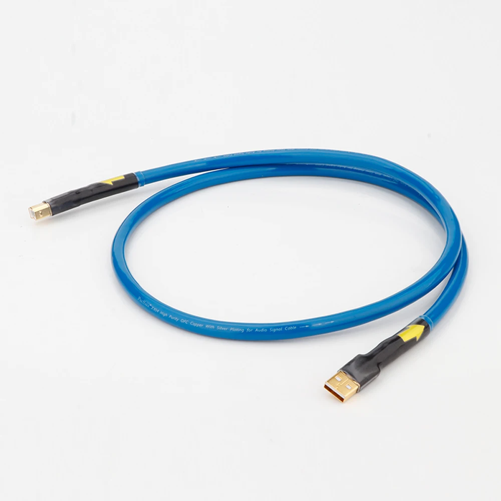 X404 99.998% OFC посеребренный USB-кабель USB2.0 от A до B цифровой аудио DAC-кабель, Профессиональный USB-кабель 2,0 аудио USB Turntab