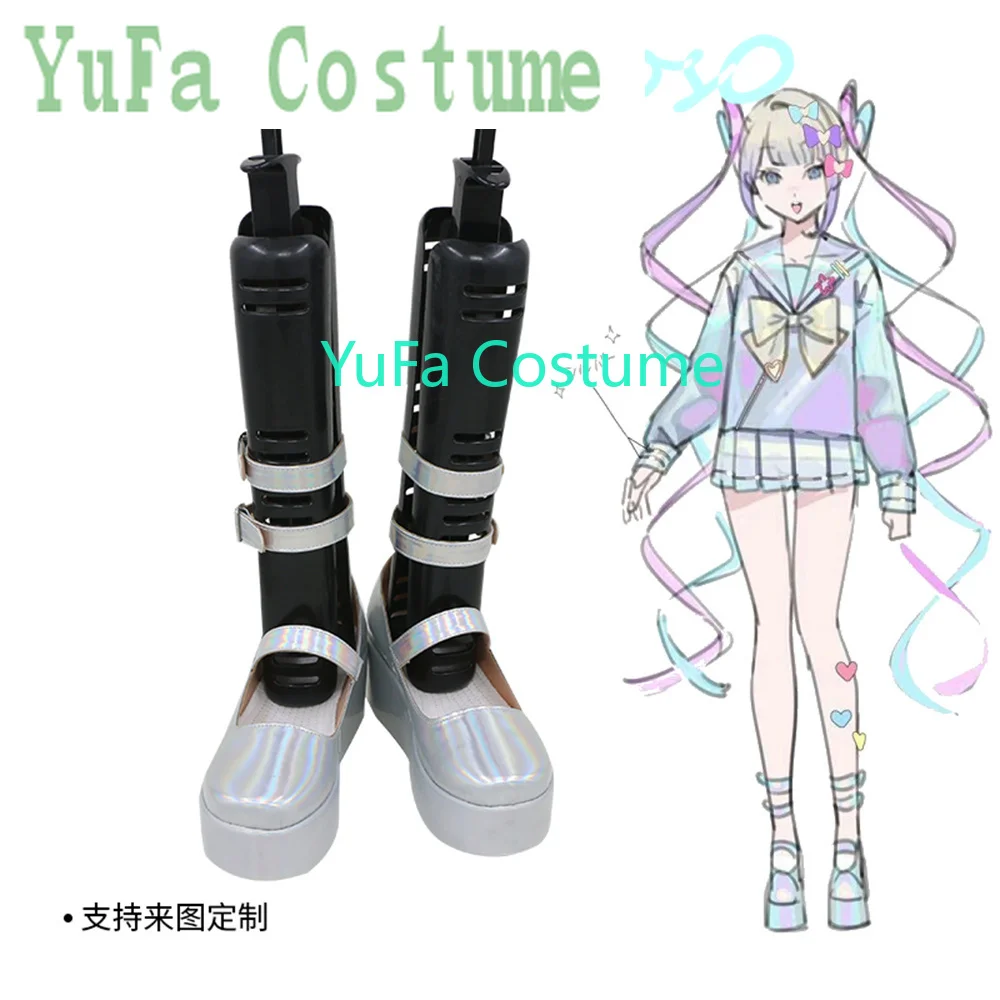 NEEDY GIRL OVERDOSE KAngel Hardcore Ver Обувь для косплея Сапоги Игра Аниме Карнавал Вечеринка