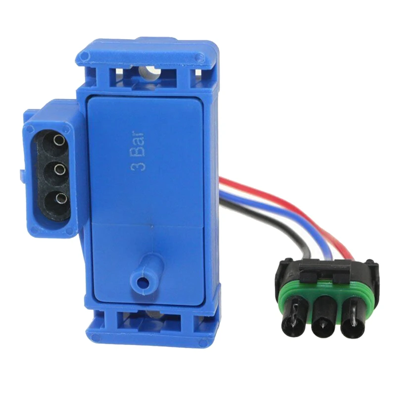 1 комплект для GM 3 бара датчик карты коллектора Boost Turbo с проводом косичкой 12223861