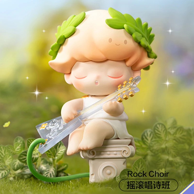 Popmart Dimoo Time Roaming Series Anime Action Figure Guess Bag Ornament Figurines Home Decor Desktop Dolls Model Girls Gift