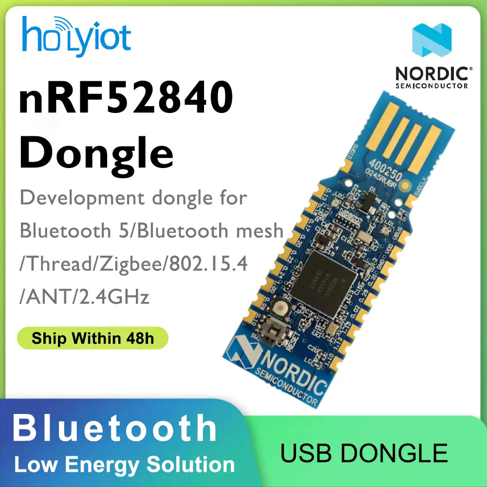 

Оригинальный Nordic nRF52840-Dongle USB-ключ для Eval Bluetooth-ключ разработки для Bluetooth Mesh/Thread/Zigbee/ANT/2,4 ГГц
