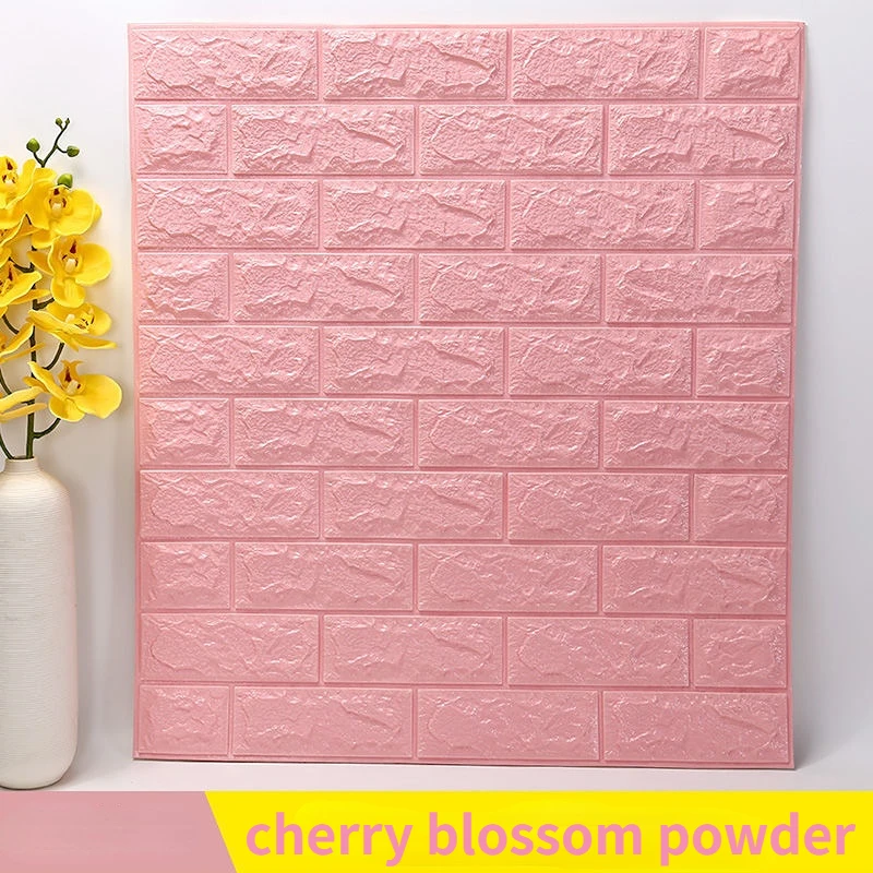 

3d Three-dimensional Wall Sticker Bedroom Brick Pattern Wallpaper Self-adhesive DIY Warm Bedroom Background Wall Foam Decoration
