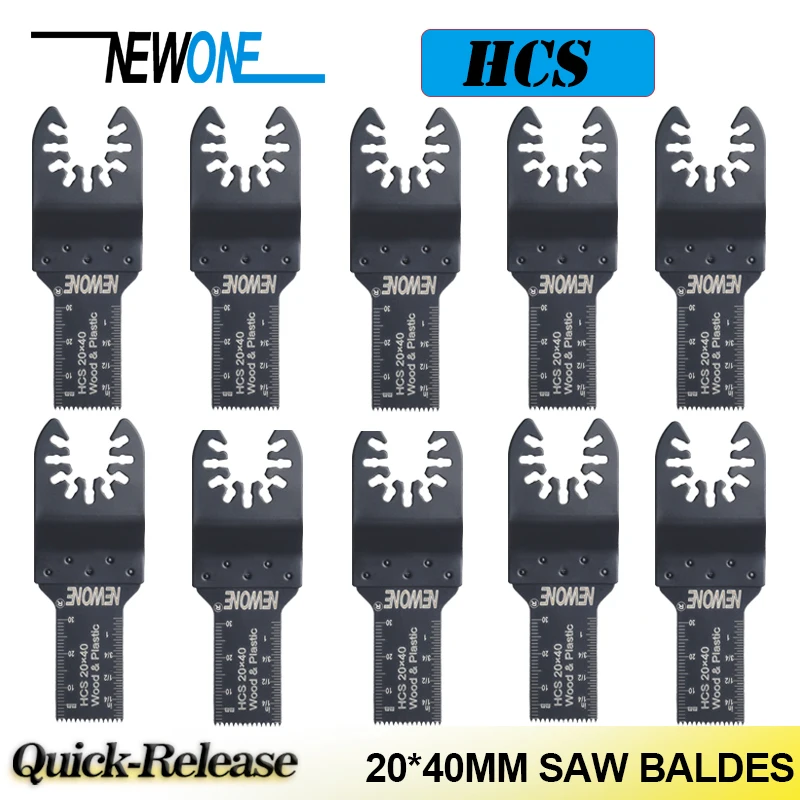 

NEWONE 20*40mm HCS Quick-change/Release Saw Blades fit Power Oscillating Tools multi-function tool for Cutting Wood/plastic