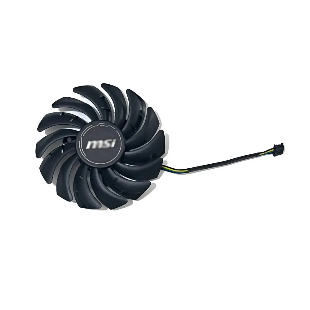 Фото Новый вентилятор охлаждения GPU 87 мм 4-контактный PLD09210S12HH 0.4А для видеокарт MSI Radeon RX 5700 XT 5600 XT MECH OC №3