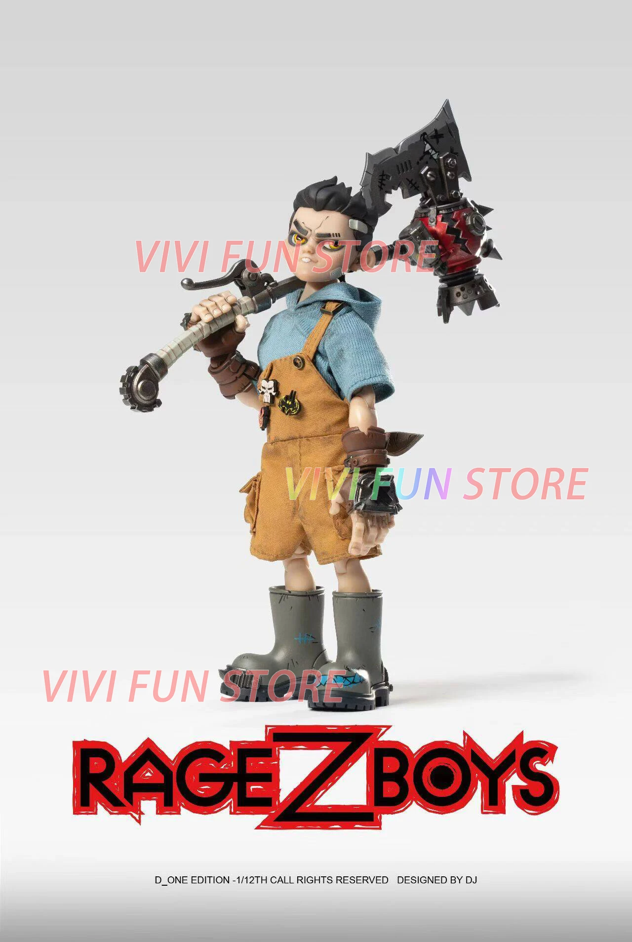 Фото В наличии D_ONE STUDIO RAGE-ZBOYS Ya Zai Out of control edition 1/12 Подвижная модель-игрушка №5