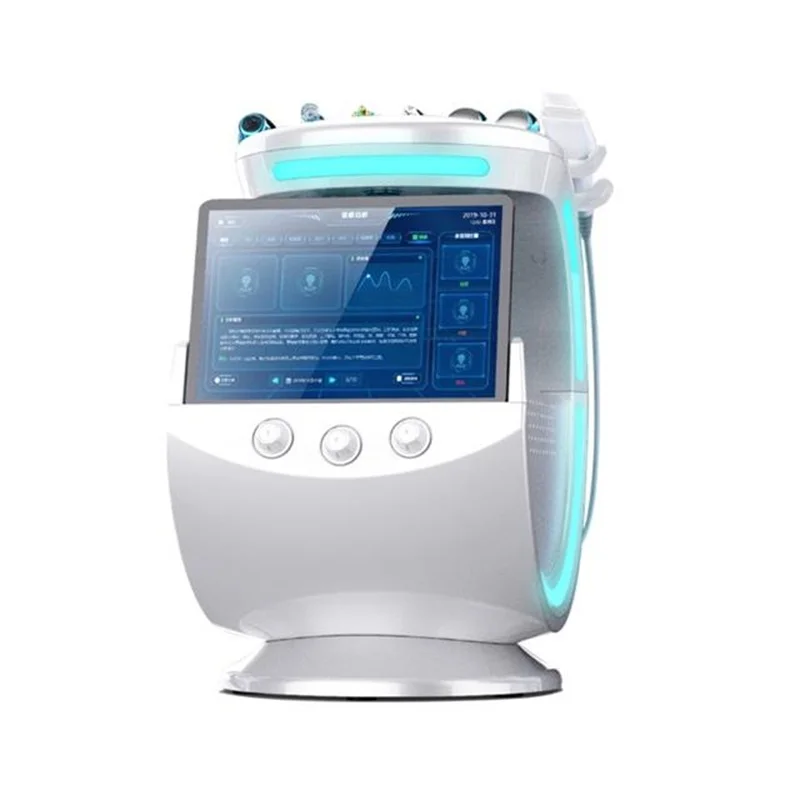 2023 New design 7 in 1 hydro dermabrasion oxygen facial skin care beauty machine with skin scanner