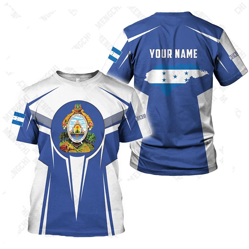 Футболки с графическим изображением герба Гондураса летняя повседневная