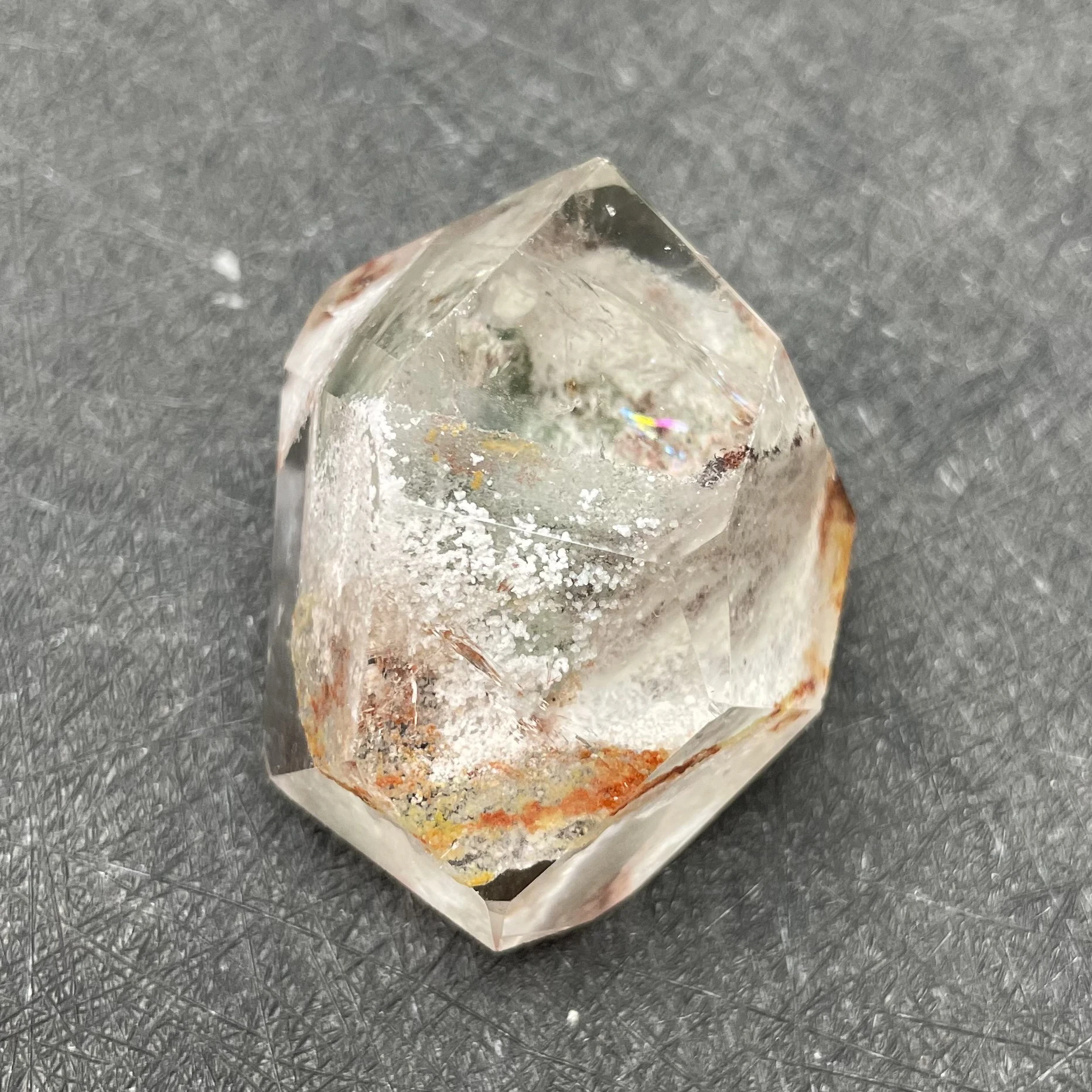 50 г Натуральный Зеленый Фантом бесплатно форма хрустальный камень украшение