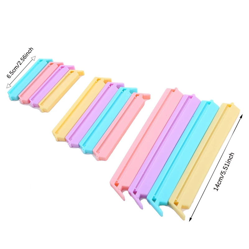 

3 размера, дорожные кухонные аксессуары, портативное хранение пищи, закуски, герметичные пакеты, зажимы, зажим, пластиковый инструмент, консервация пищи