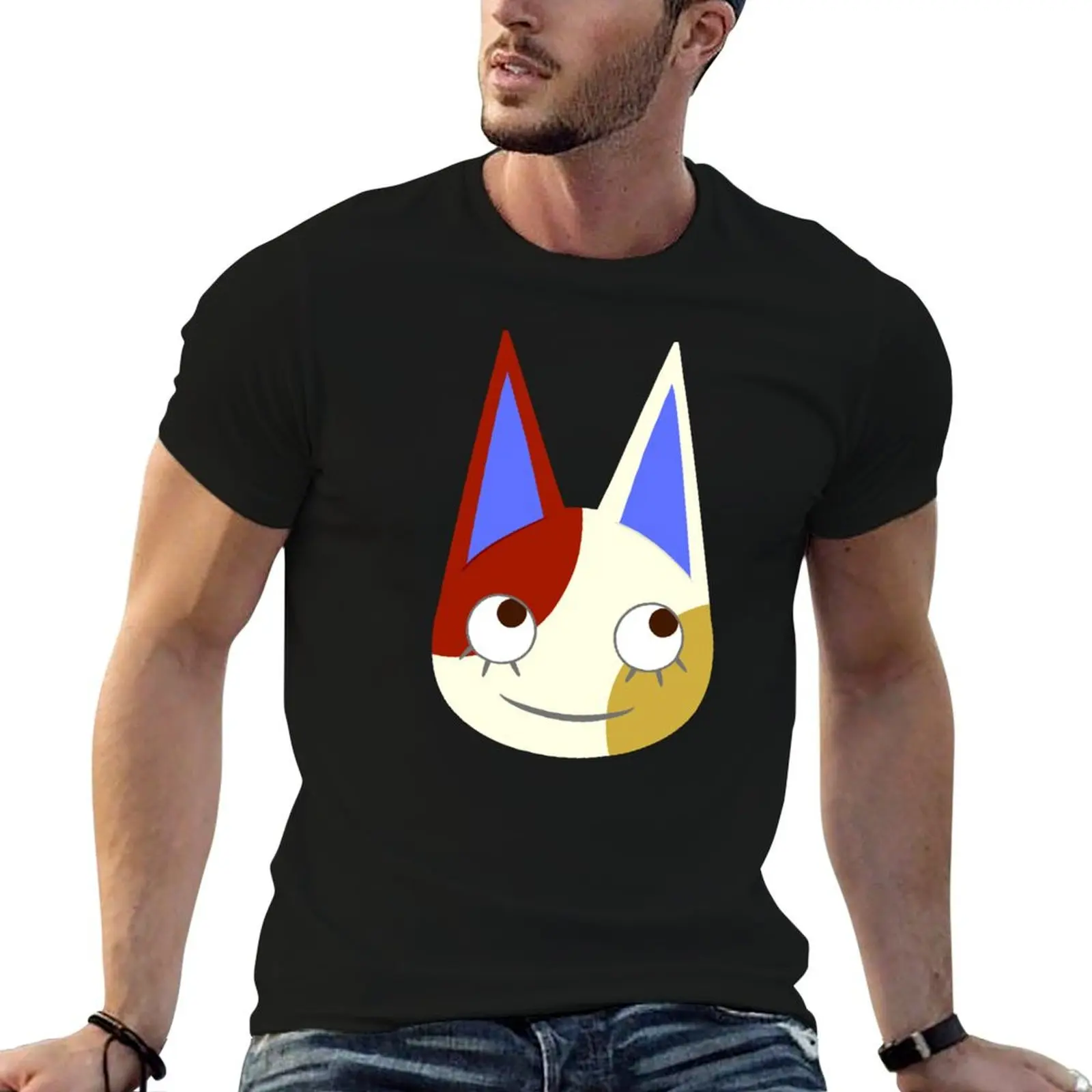 Футболка Purrl ACNH корейская модная мужская футболка с аниме для мальчиков большого