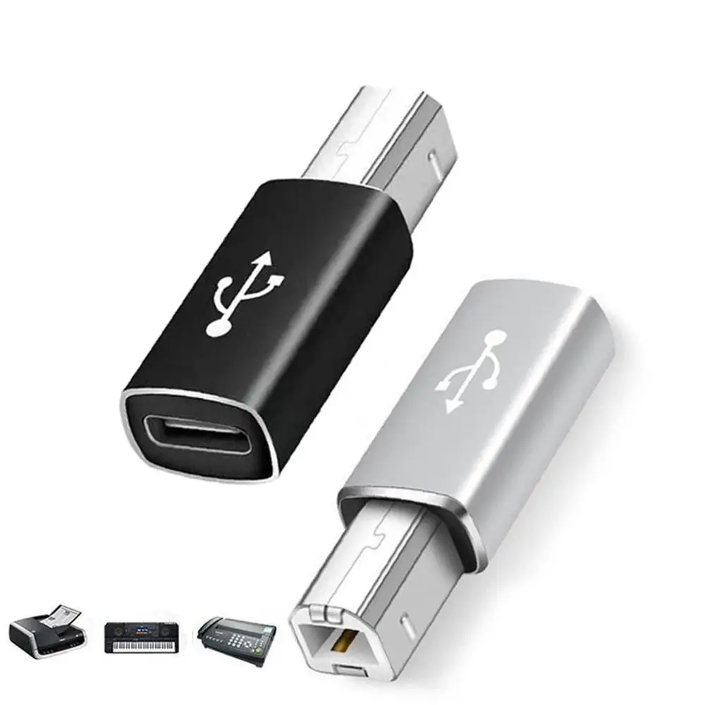 

Металлический адаптер типа C на USB B, разъем «Мама-папа»