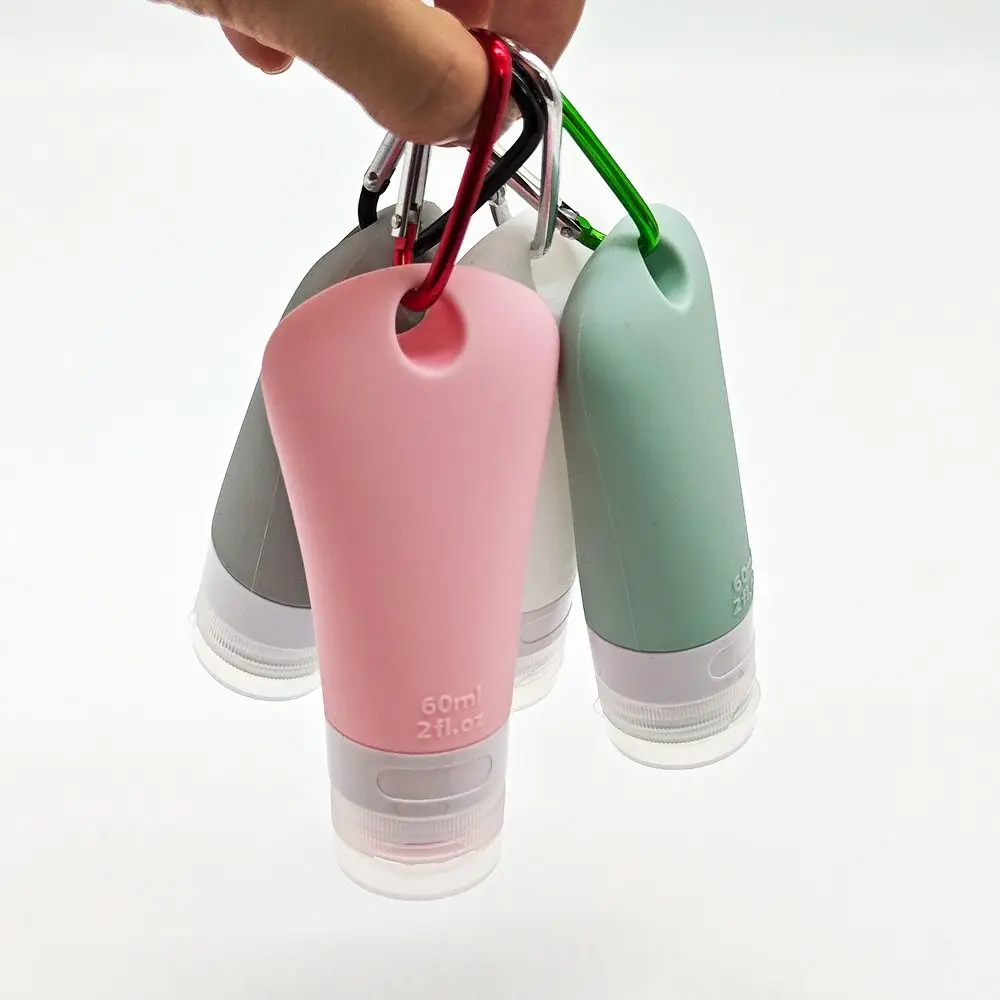 

60ml Refillable Silicone Bottle Travel Sub-bottling Tube Lotion Bottle Shampoo Shower Gel Squeeze Container