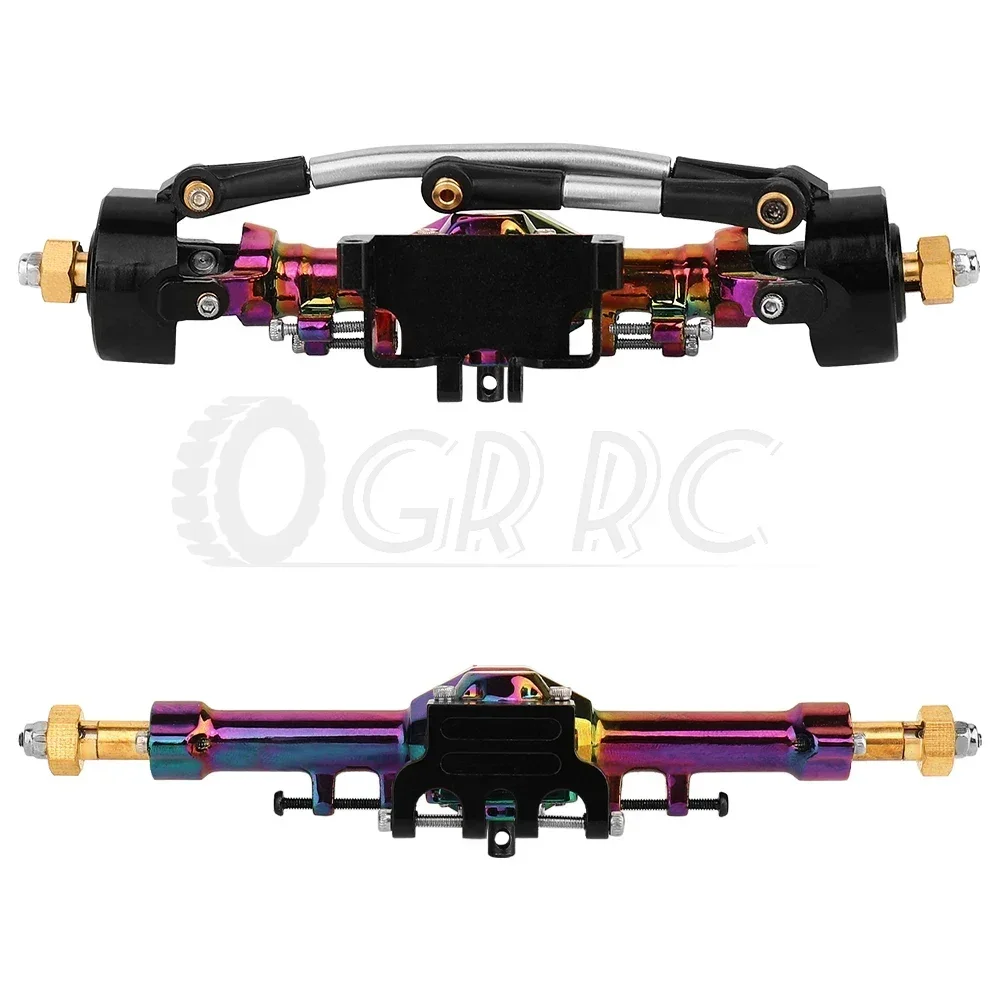 Красочные передние и задние оси из алюминиевого сплава для 1/24 RC Axial SCX24 C10 90081 AXI00002