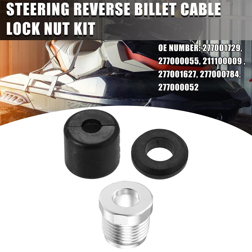 

21110009 Cable Replaces Brittle Upgraded Anodized Water Leaks Nut Kit For Seadoo 277001729 Anti-Loosening As Show