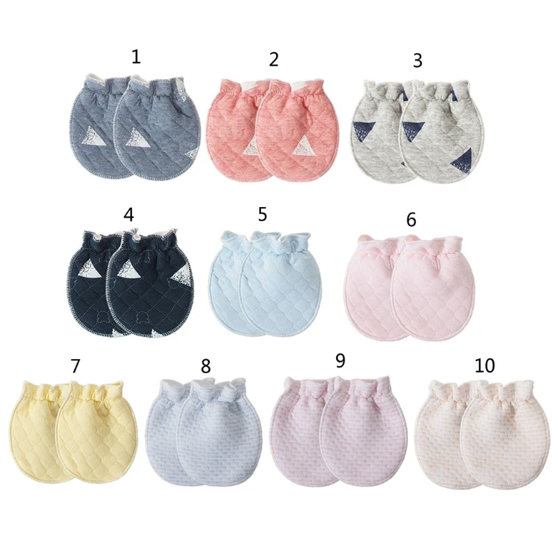 

Simple Cute Baby Knit Gloves Newborn Anti-eat Hand Anti-Grab Glove Mitten Anti Scratching Gloves Newborn for Protection