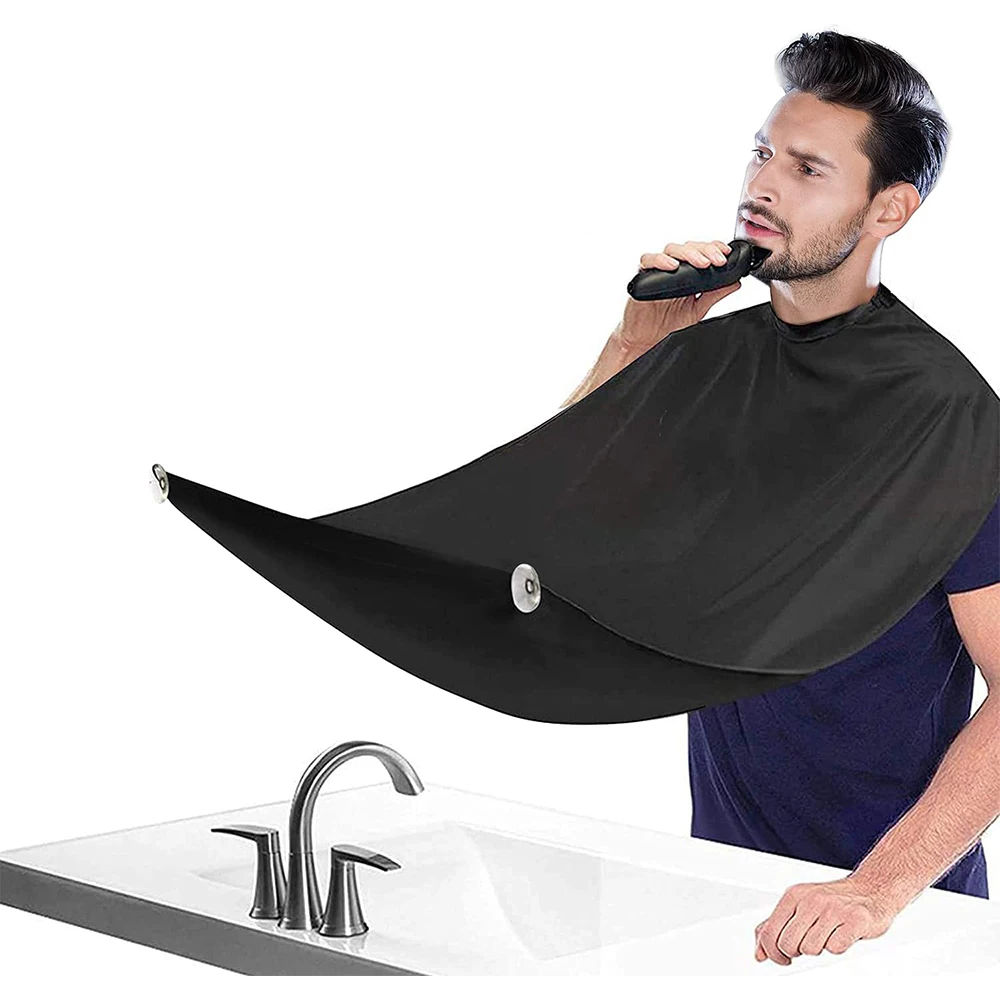 

Beard Bib Apron Catcher for Shaving and Trimming Non-Stick Beard Cape Grooming Cloth with 2 Suction Cups Best Gifts for Men