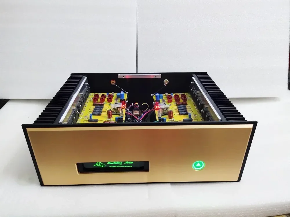 AMXEKR Высокомощный готовый усилитель мощности FM711 HIFI 800 Вт * 2 Ом 500 4 Постступеневой