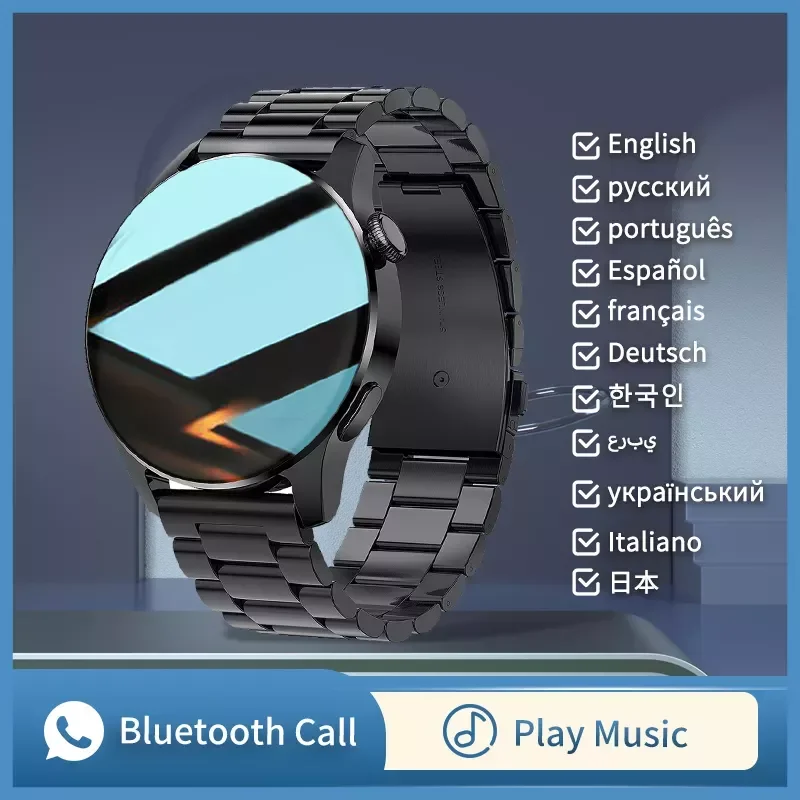 

GT3 Smart Watch Men Round Full Touch Screen Bluetooth Call Sport Fitness Tracker Waterproof For Android iOS smartwatch