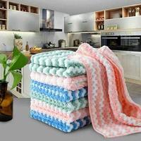 microfiber towel absorbent kitchen cleaning cloths non stick oil dish towel rags napkins tableware household cleaning towel