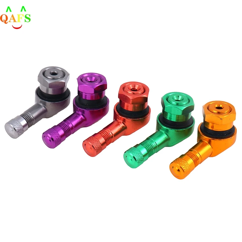 

Новинка, алюминиевый стержень клапана CNC с углом 90 градусов, 2 шт., бескамерные стержни клапана для мотоциклетных колес, запчасти для обода ко...