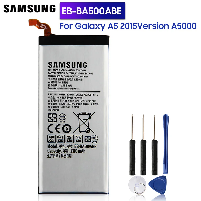 Оригинальный сменный аккумулятор Samsung EB-BA500ABE для GALAXY A5 2015 2300 мА · ч | Мобильные
