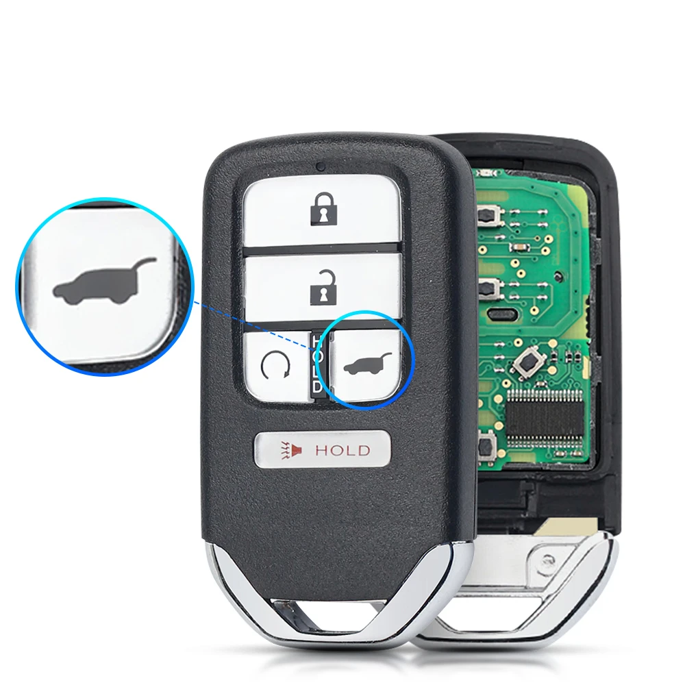 

KEYYOU для Honda Accord Piot CR-V Civic HRV 2016 2017 2018 2019 2020 MHz ID47 Chip KR5V2X 2/3/4/5/6/7BNT дистанционный смарт ключ-брелок