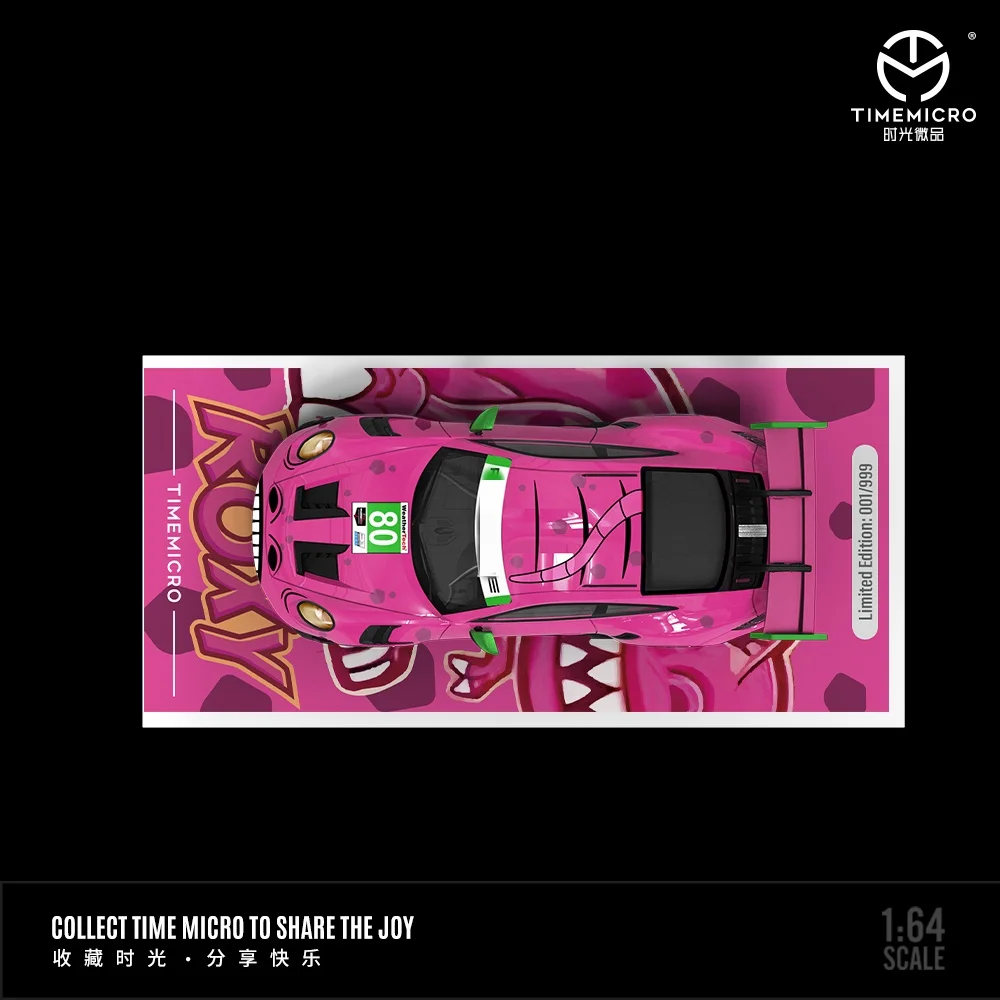 TimeMicro mini 1:64 992 Тираннозавр розовая окрашенная модель автомобиля из сплава набор