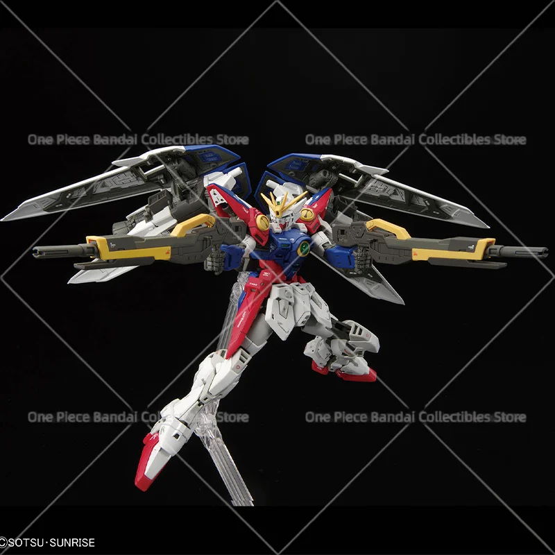 Фото Bandai RG 1/144 Wing Gundam Zero 13 см XXXG-00W0 Мобильный костюм Гандам Винг, сборная модель, коллекционная игрушка-робот, подарок №4