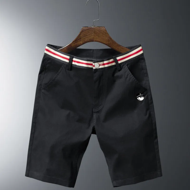 Golf Wear for Men Golf Pants Summer New Men's Golf Casual Pants Cotton Slim Fit Elastic Waist Striped Golf Shorts Men Golf Wear