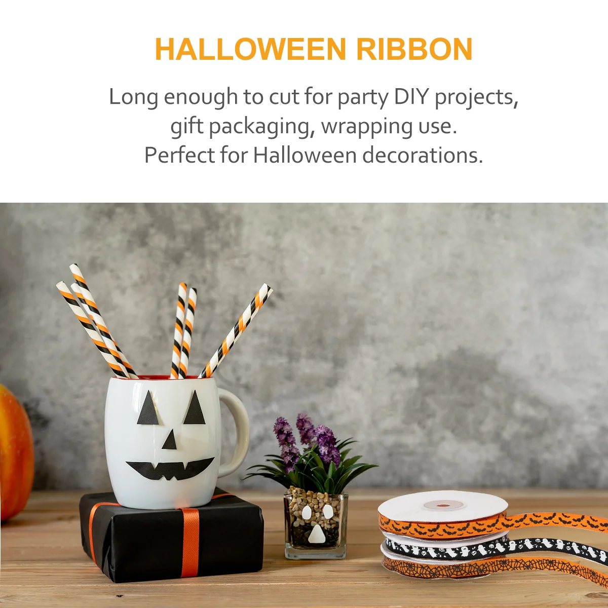 

3 Rolls Colored Polyester Gift Craft Accessory Grosgrain Ribbon for DIY