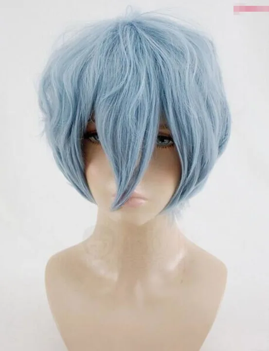 Академия Томура Сигараки Волна Синий Косплей Парик Cos Волосы