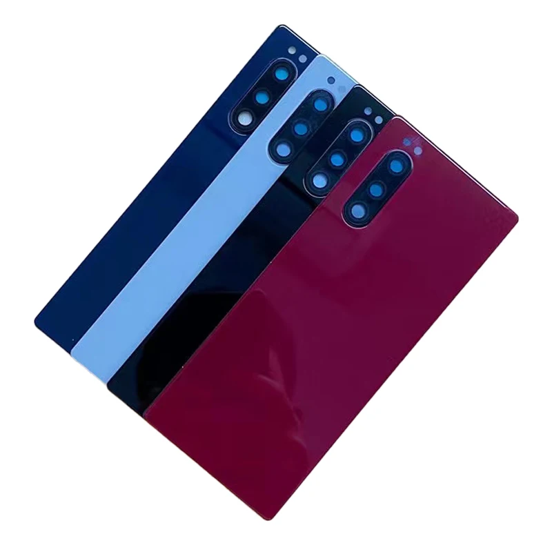 Оригинальная стеклянная задняя крышка для Sony Xperia 5 J8210 J8270 J9210 Крышка батарейного