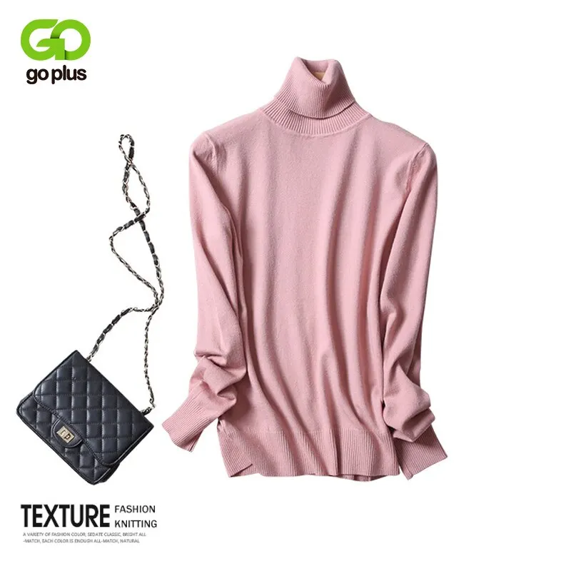 

Women's Turtleneck Knitted Sweater Women Winter Long Sleeve Pullover 2022 Winter Slim Jumper Clothing Women's Sweaters